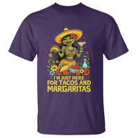 Funny Cinco De Mayo Frog T Shirt Just Here For Tacos And Margaritas