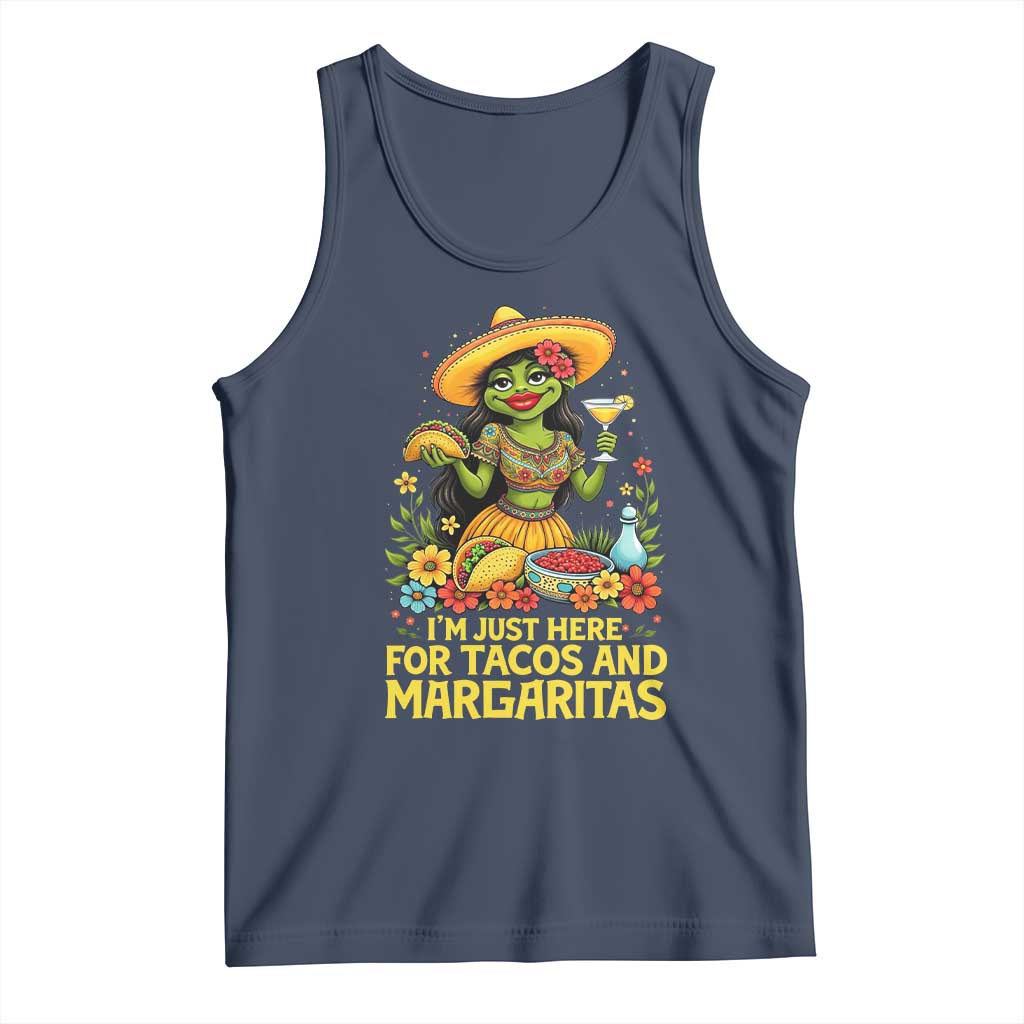 Funny Cinco De Mayo Frog Tank Top Just Here For Tacos And Margaritas