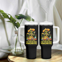 Funny Cinco De Mayo Frog Tumbler With Handle Just Here For Tacos And Margaritas