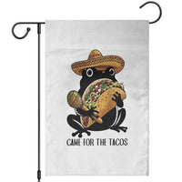 Grumpy Frog Cinco De Mayo Garden Flag Came For The Tacos