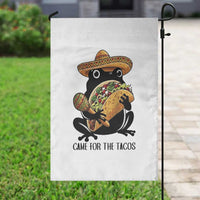 Grumpy Frog Cinco De Mayo Garden Flag Came For The Tacos