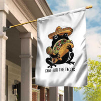 Grumpy Frog Cinco De Mayo Garden Flag Came For The Tacos