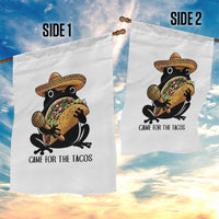 Grumpy Frog Cinco De Mayo Garden Flag Came For The Tacos