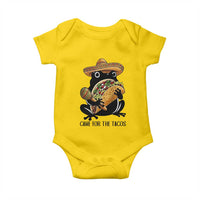 Grumpy Frog Cinco De Mayo Baby Onesie Came For The Tacos