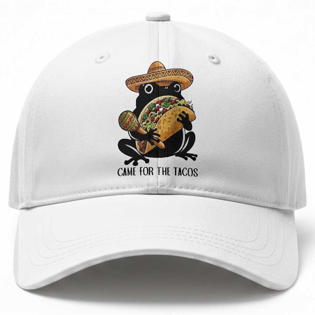 Grumpy Frog Cinco De Mayo Baseball Cap Came For The Tacos