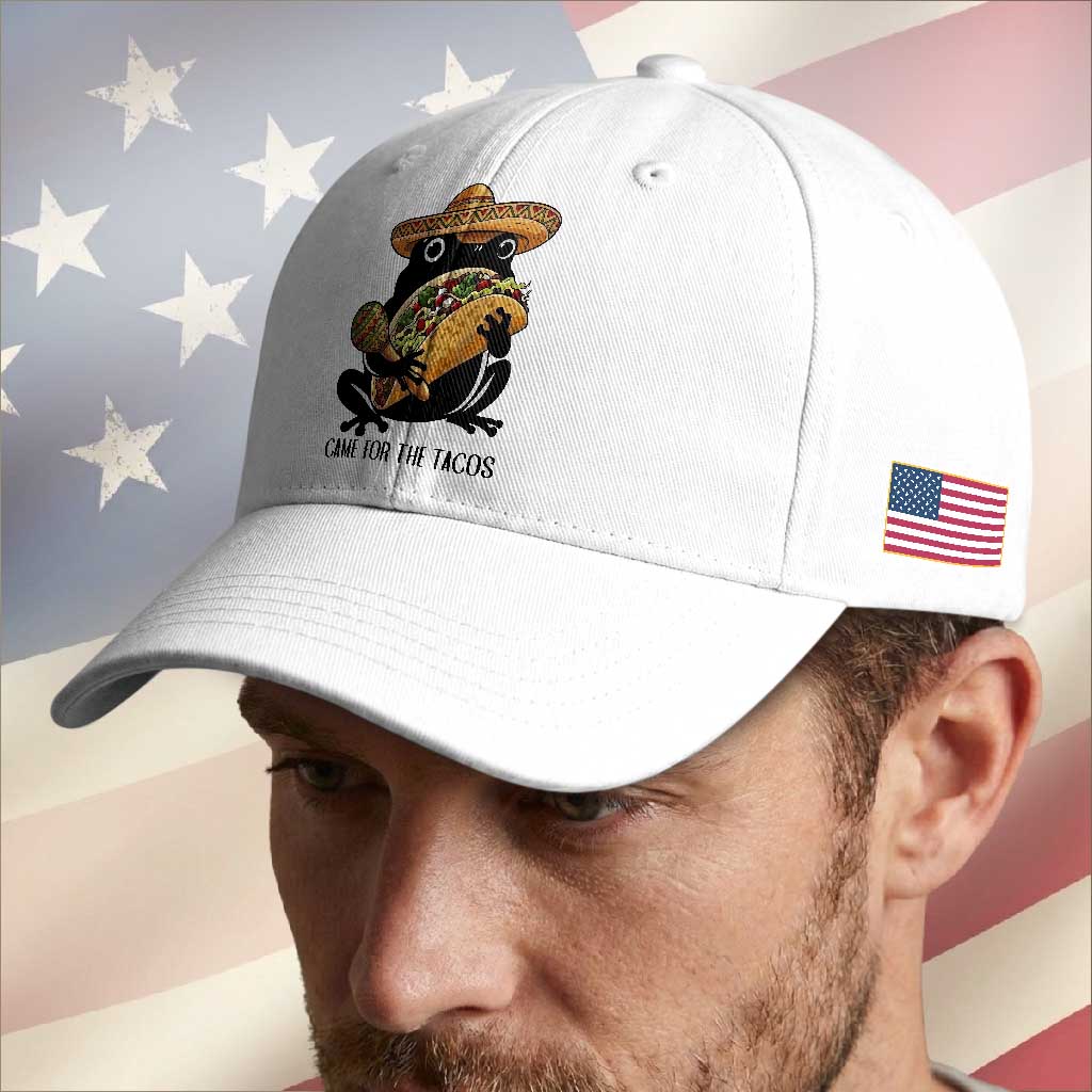 Grumpy Frog Cinco De Mayo Baseball Cap Came For The Tacos