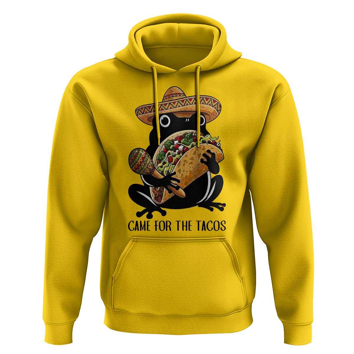 Grumpy Frog Cinco De Mayo Hoodie Came For The Tacos