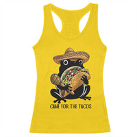 Grumpy Frog Cinco De Mayo Racerback Tank Top Came For The Tacos