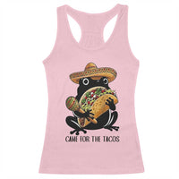 Grumpy Frog Cinco De Mayo Racerback Tank Top Came For The Tacos