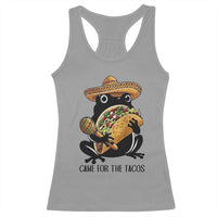 Grumpy Frog Cinco De Mayo Racerback Tank Top Came For The Tacos
