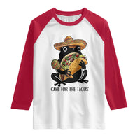 Grumpy Frog Cinco De Mayo Raglan Shirt Came For The Tacos