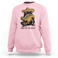 Grumpy Frog Cinco De Mayo Sweatshirt Came For The Tacos