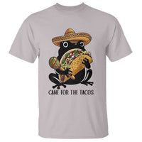 Grumpy Frog Cinco De Mayo T Shirt Came For The Tacos