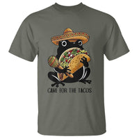 Grumpy Frog Cinco De Mayo T Shirt Came For The Tacos