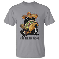 Grumpy Frog Cinco De Mayo T Shirt Came For The Tacos