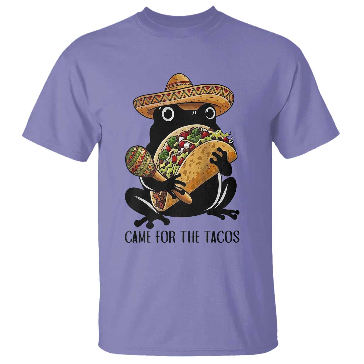 Grumpy Frog Cinco De Mayo T Shirt Came For The Tacos