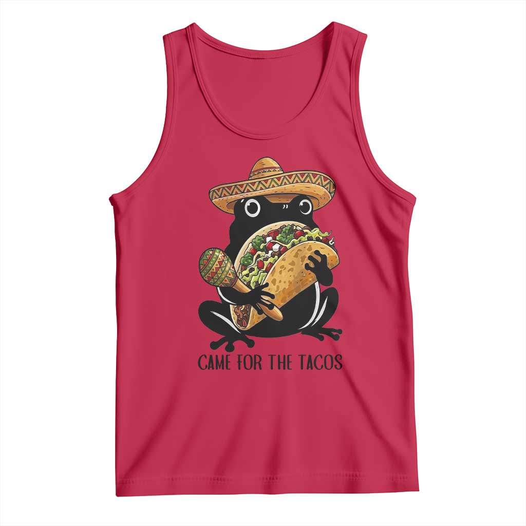 Grumpy Frog Cinco De Mayo Tank Top Came For The Tacos