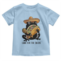 Grumpy Frog Cinco De Mayo Toddler T Shirt Came For The Tacos