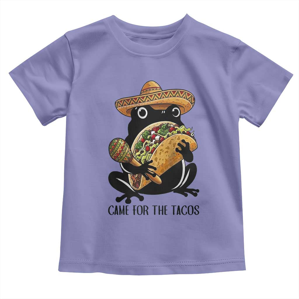 Grumpy Frog Cinco De Mayo Toddler T Shirt Came For The Tacos