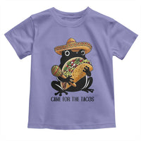 Grumpy Frog Cinco De Mayo Toddler T Shirt Came For The Tacos