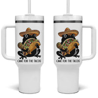 Grumpy Frog Cinco De Mayo Tumbler With Handle Came For The Tacos
