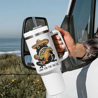 Grumpy Frog Cinco De Mayo Tumbler With Handle Came For The Tacos