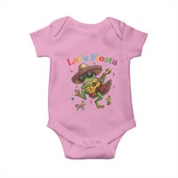Funny Cinco De Mayo Frog Playing Guitar Baby Onesie Lets Fiesta