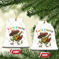 Funny Cinco De Mayo Frog Playing Guitar Ceramic Ornament Lets Fiesta