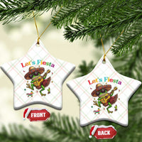 Funny Cinco De Mayo Frog Playing Guitar Ceramic Ornament Lets Fiesta