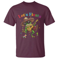 Funny Cinco De Mayo Frog Playing Guitar T Shirt Lets Fiesta