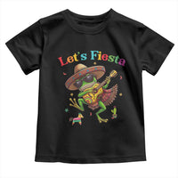 Funny Cinco De Mayo Frog Playing Guitar Toddler T Shirt Lets Fiesta