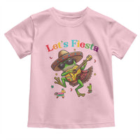 Funny Cinco De Mayo Frog Playing Guitar Toddler T Shirt Lets Fiesta