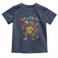 Funny Cinco De Mayo Frog Playing Guitar Toddler T Shirt Lets Fiesta
