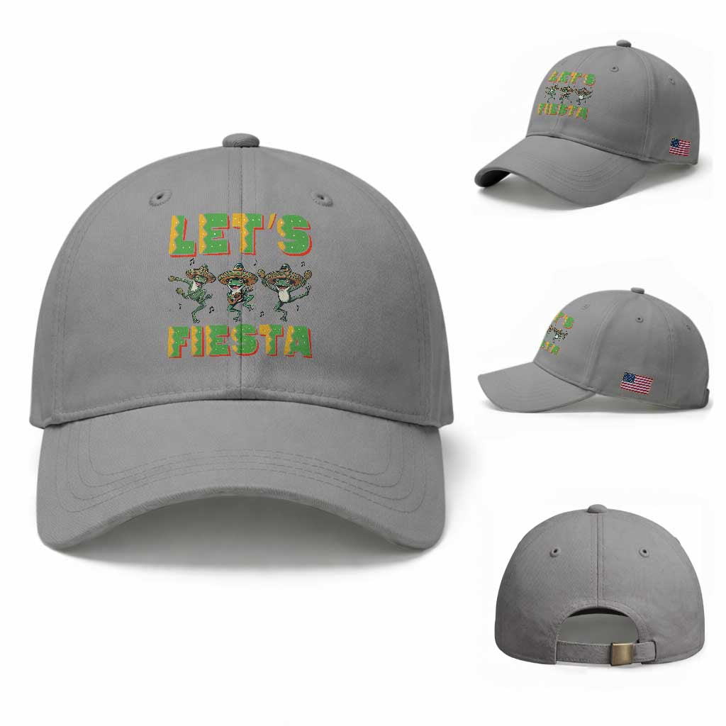 Funny Mariachi Frog Guitar Fiesta Baseball Cap Cinco De Mayo Gift
