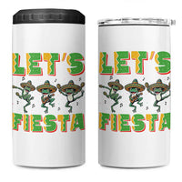 Funny Mariachi Frog Guitar Fiesta 4 in 1 Can Cooler Tumbler Cinco De Mayo Gift