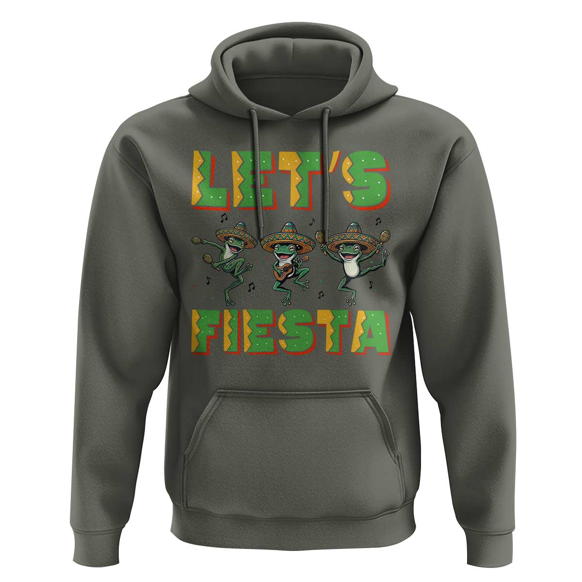 Funny Mariachi Frog Guitar Fiesta Hoodie Cinco De Mayo Gift