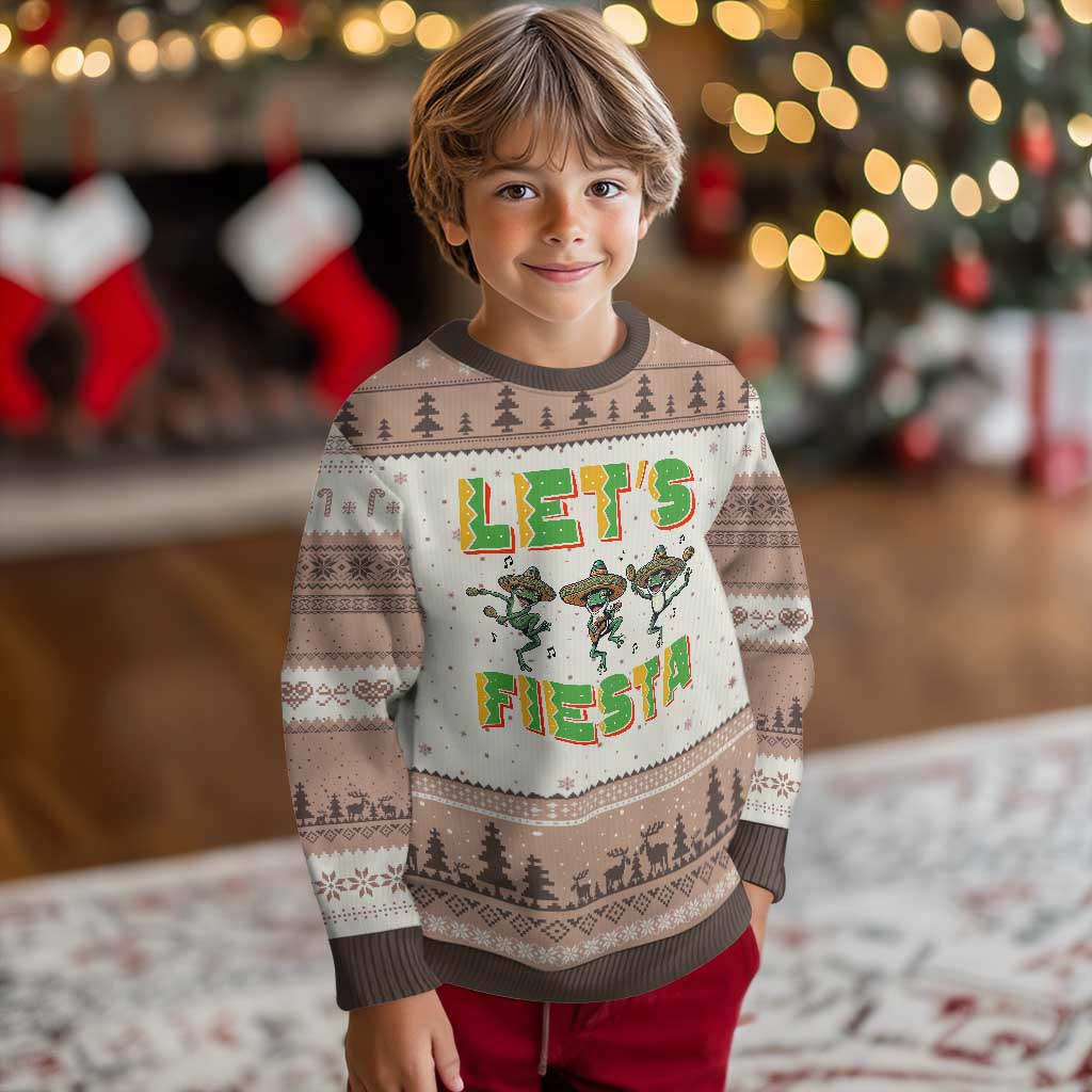 Funny Mariachi Frog Guitar Fiesta Ugly Christmas Sweater Cinco De Mayo Gift