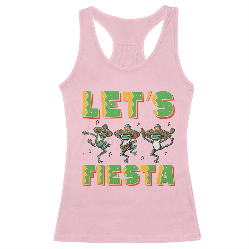 Funny Mariachi Frog Guitar Fiesta Racerback Tank Top Cinco De Mayo Gift