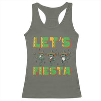 Funny Mariachi Frog Guitar Fiesta Racerback Tank Top Cinco De Mayo Gift