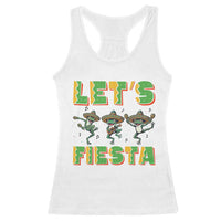 Funny Mariachi Frog Guitar Fiesta Racerback Tank Top Cinco De Mayo Gift