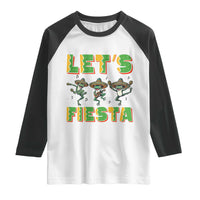 Funny Mariachi Frog Guitar Fiesta Raglan Shirt Cinco De Mayo Gift