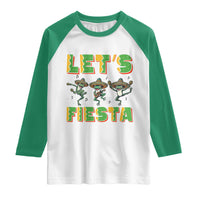 Funny Mariachi Frog Guitar Fiesta Raglan Shirt Cinco De Mayo Gift