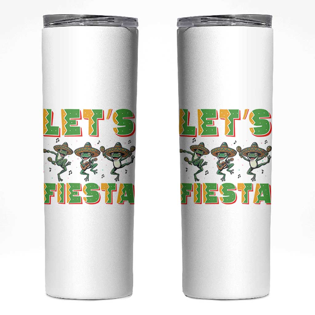 Funny Mariachi Frog Guitar Fiesta Skinny Tumbler Cinco De Mayo Gift