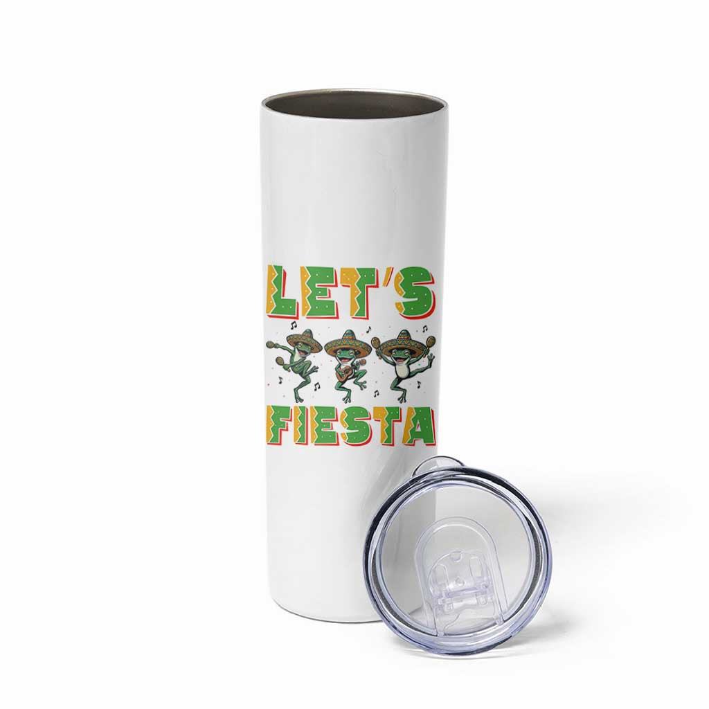 Funny Mariachi Frog Guitar Fiesta Skinny Tumbler Cinco De Mayo Gift