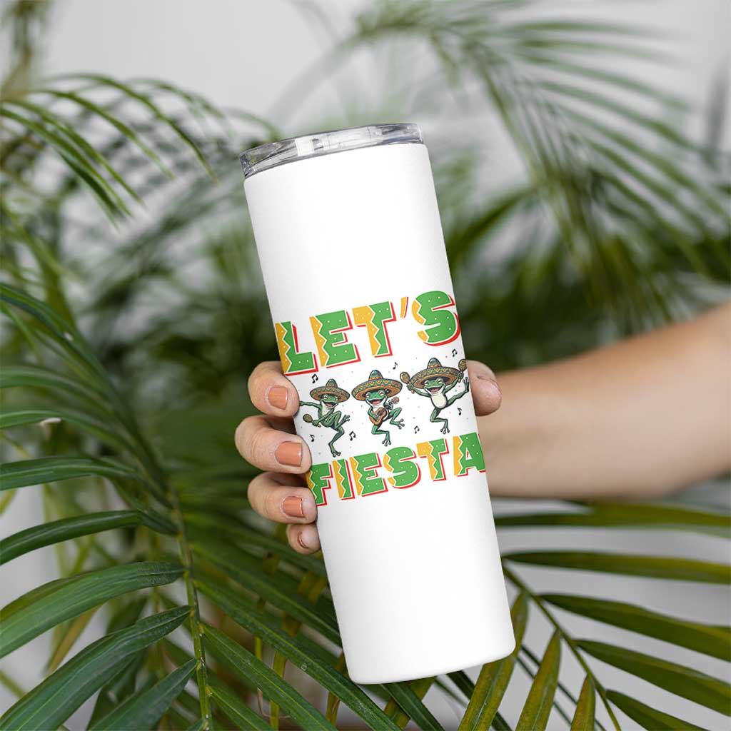 Funny Mariachi Frog Guitar Fiesta Skinny Tumbler Cinco De Mayo Gift