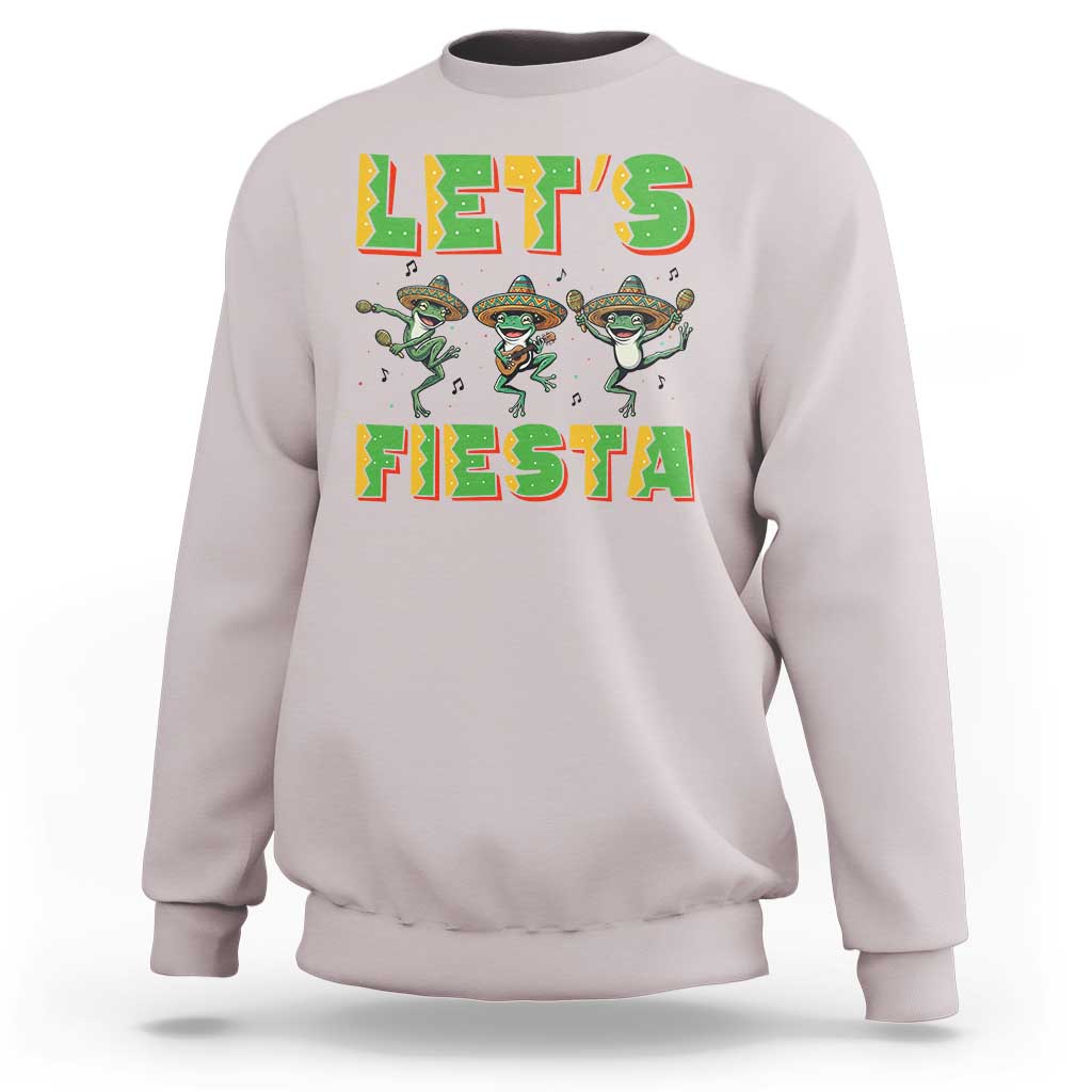 Funny Mariachi Frog Guitar Fiesta Sweatshirt Cinco De Mayo Gift