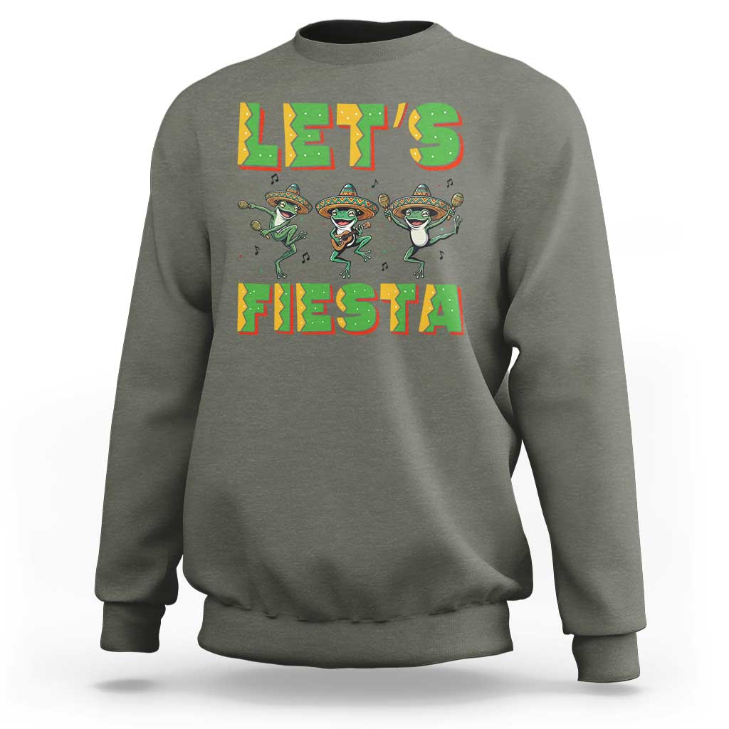 Funny Mariachi Frog Guitar Fiesta Sweatshirt Cinco De Mayo Gift