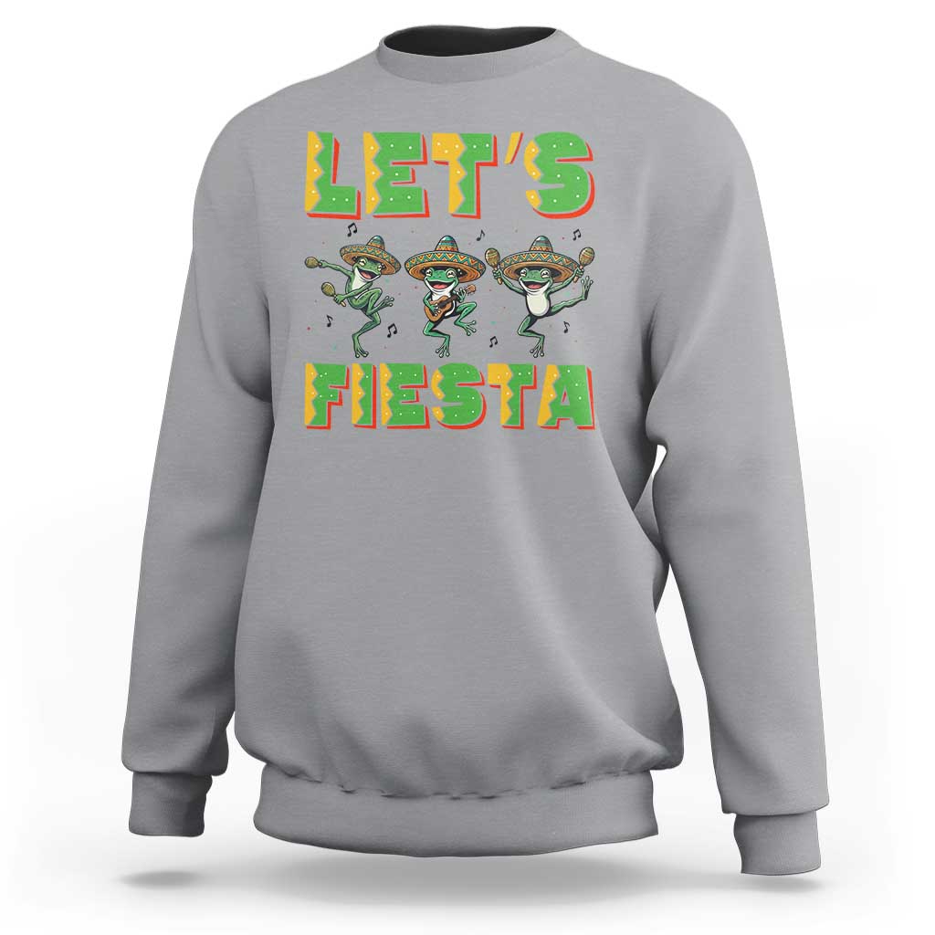 Funny Mariachi Frog Guitar Fiesta Sweatshirt Cinco De Mayo Gift