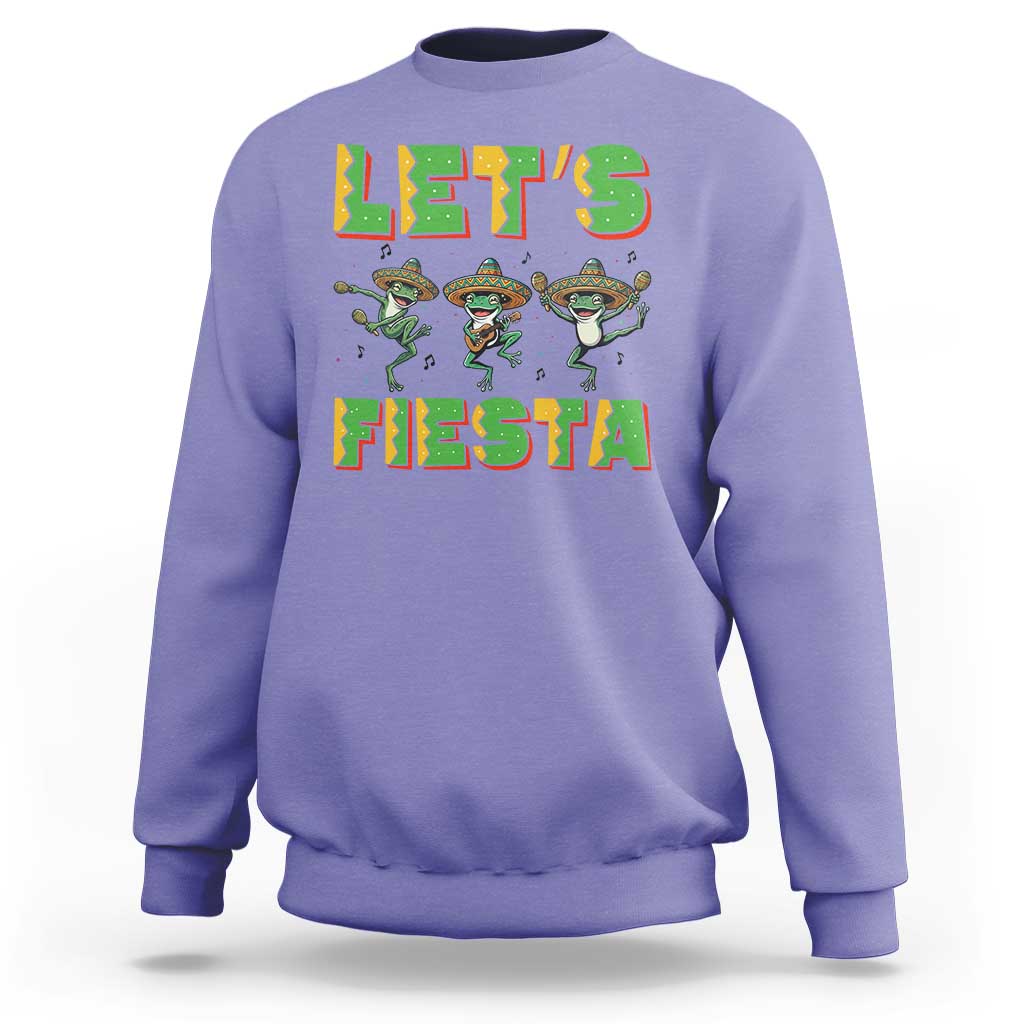 Funny Mariachi Frog Guitar Fiesta Sweatshirt Cinco De Mayo Gift