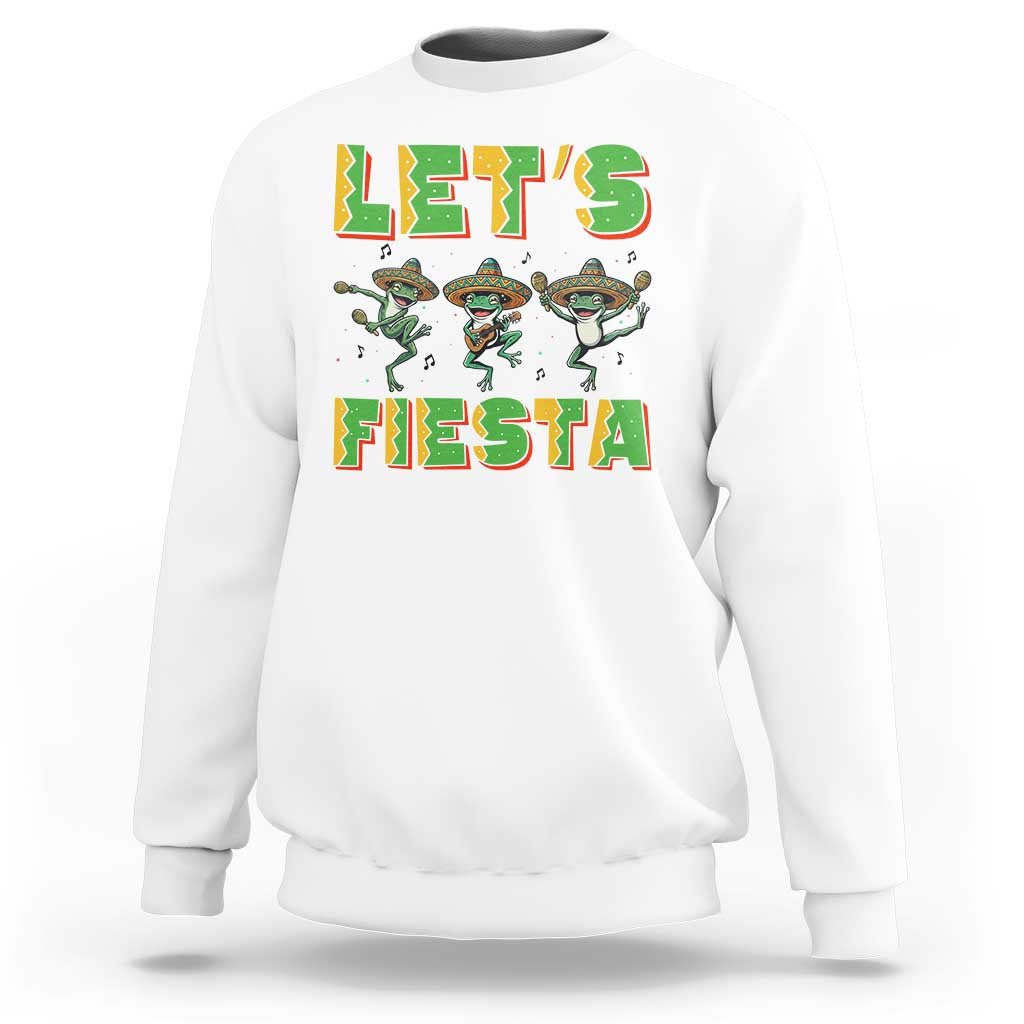 Funny Mariachi Frog Guitar Fiesta Sweatshirt Cinco De Mayo Gift
